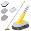 Lalafancy Shower Cleaning Brush with Locking Head, 3 in 1
