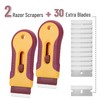 Bates- Razor Blade Scraper, 2 Pack, Razor Scraper Set with