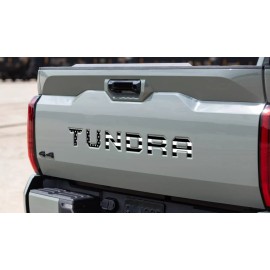 AUTOCARIMAGE US BLACK FLAG letters compatible with TOYOTA TUNDRA 2022 23 logo tailgate insert