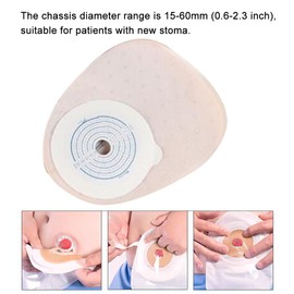 Yunxwd Colostomy Bags, Pack of 10 Disposable Drainage Bags, Ostomy Bags for Colostomy Bags, Less Likely Leaks