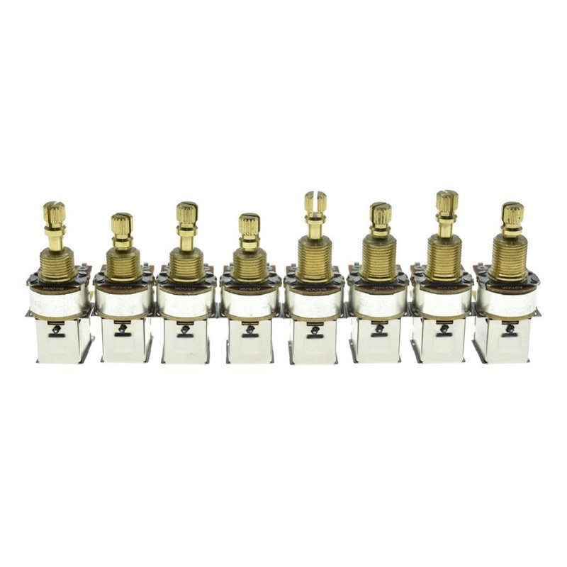 Dopro Full Brass Shaft Push/Push Pot Guitar Bass Audio/Linear Taper