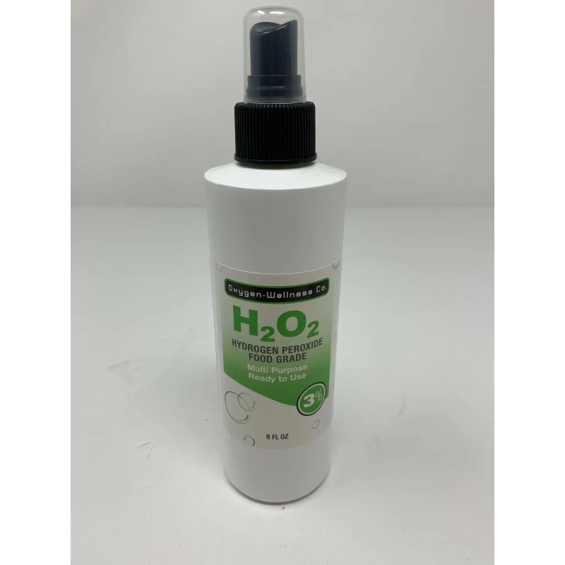 Oxygen Wellness Co. H2O2 Hydrogen Peroxide Food Grade 3% 8