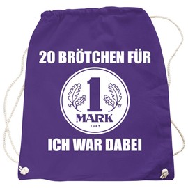 Backpack DDR 20 Brötchen Für 1 Mark ich war dabei, purple, Unit size, Rucksack