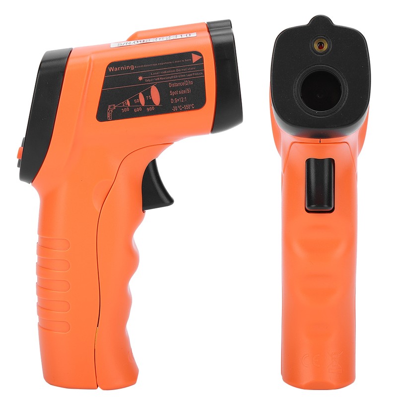Industrial Infrared Thermometer Plastic Temperature Meter Detector Measuring Instrument