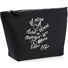 Hippowarehouse If plan a doesn't work the alphabet has 25 more letters! Stay cool printed make up cosmetic wash bag 18x19x9cm