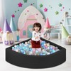 UHAPPYEE Ball Pit Black, Sector Foam Ball Pits for Toddlers,