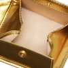 Golbe 91048 Rainbow Gold Italian Leather Bifold Wallet, gold