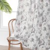 MYSKY HOME Curtains 84 Inch Length Floral Curtains for Living
