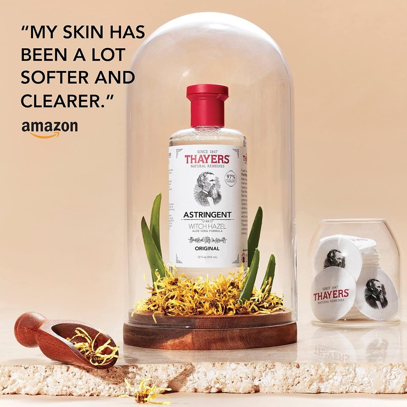 Thayers Astringente original de hamamelis con fórmula de aloe vera,