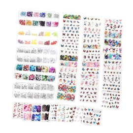 FOMIYES 2sets Butterfly Nail Art Accessories Water Transfer Decals for Manicure Decor Easy to Use Nail Beauty Tools for Beginners for Women and Girls