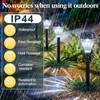 Huquary 50 Pcs Solar Outdoor Pathway Lights Bulk LED Solar