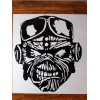 Unbranded LARGE EDDIE IRON MAIDEN BLACK VINYL WINDOW DECAL 11"