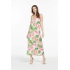 Matchable Family Hawaiian Luau Sweetheart Maxi Dress, Lotus and Orchid,