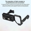 Camera Cage Aluminum Cold Shoe Mounting Plate with 1/4 and