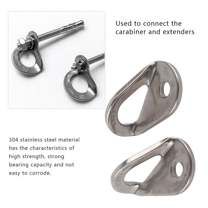 2Pcs Climbing Bolt Hanger 304 Stainless Steel Expansion Bolts Hardware