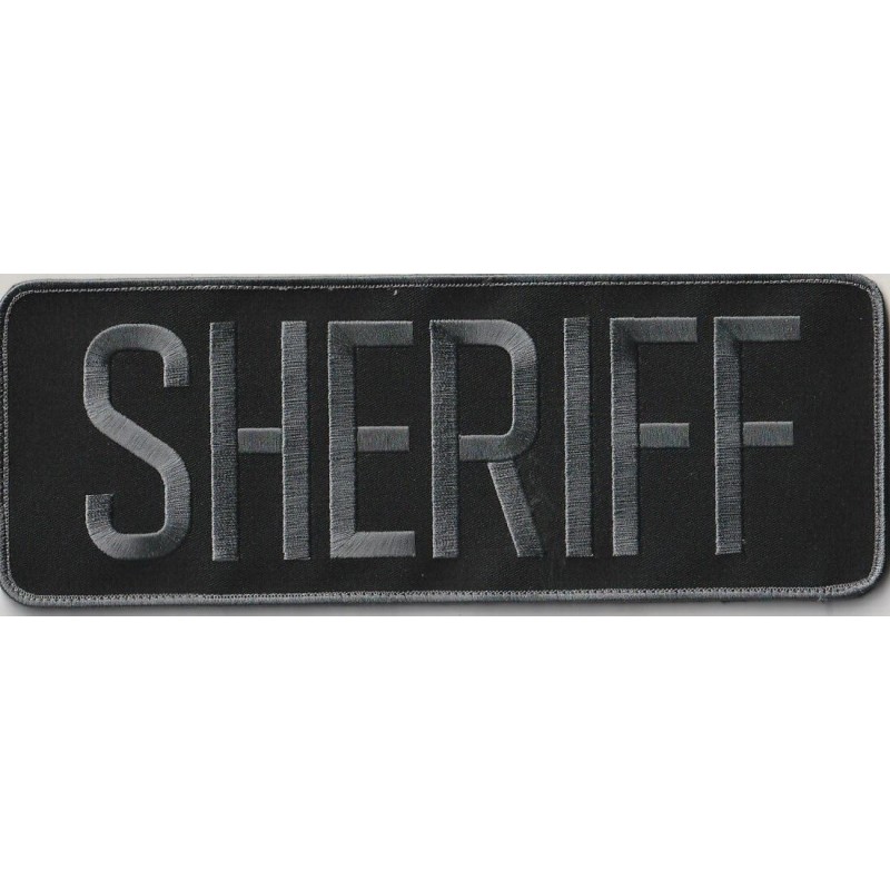 SoCal Emblem SHERIFF back patch 11" x 4" with full