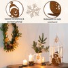 Norbert Rostikal Patina Snowman Winter Decoration with Whistle