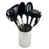 Empire Nylon Deluxe 7 Pc Kitchen Utensil Set w/Stainless Holder