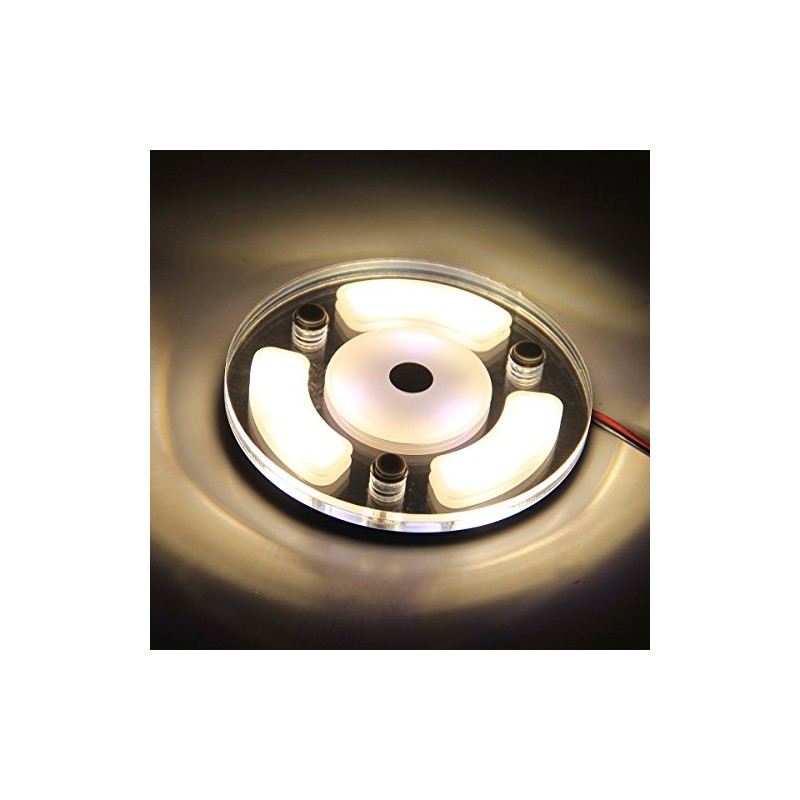 lighteu, 12V 2.6W Two Tone (Warm White/Blue) Panel Light, Building