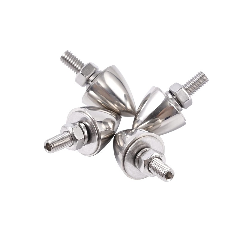 Universal Bullet License Plate Fastener Screw Caps for Standard License
