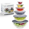 COOK WITH COLOR 12 Pc Glass Mixing Bowl Set with