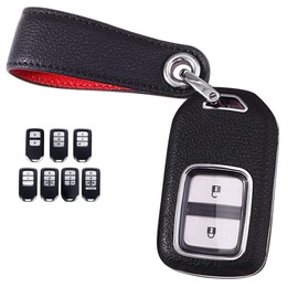 LETINGFAR Key Case, For Honda, Smart Key Case, Key Cover, PC Material, High Quality, Designed for Honda, 2/3/4 Buttons, Key Holder, Fit for Honda TypeR CR-Z, Civic, Odyssey, RC1, RC2, etc, Black