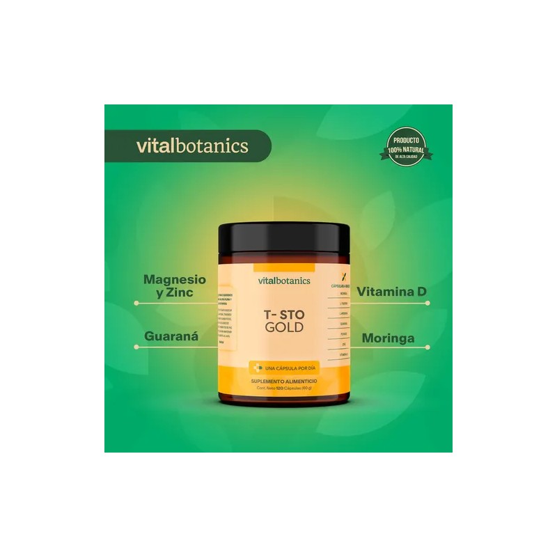 Precursor Testo Gold Con Maca 120 Capsulas | Vitalbotanics