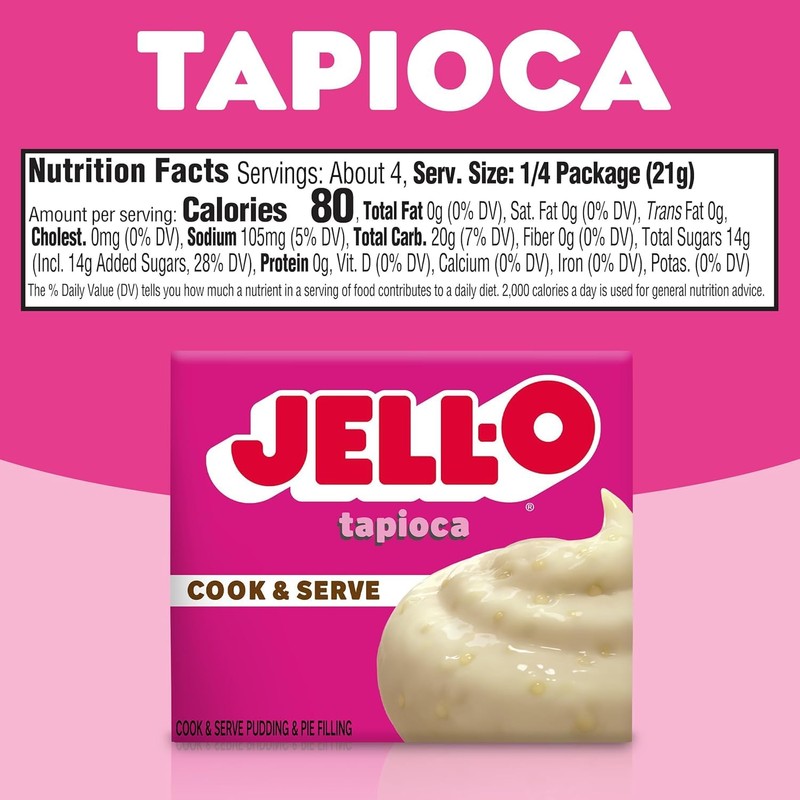 Jell-O Cook & Serve Fat Free Pudding & Pie Filling,