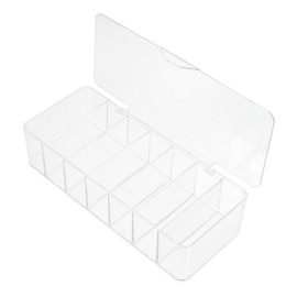 Operitacx Transparent Wire Cord Organizer Box with Dustproof Cover Desktop Cable Management Storage Case for Cords and Data Cables Efficient Cord Sorting