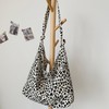 Women's Patterned Leopard Print Large Shoulder Bag - Everyday Fabric Tote Shoulder Bag BA Beige