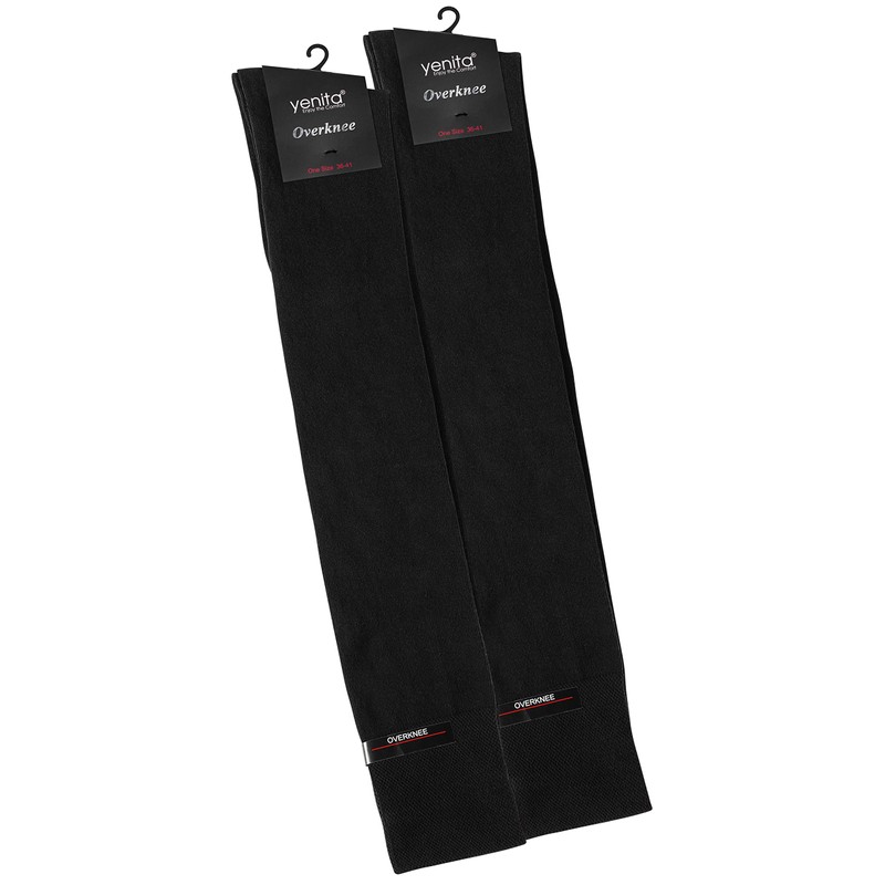 Yenita 2 Pairs Ladies Over Knee Over Knee Socks Ringed
