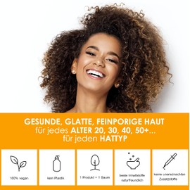 Uniq10ue Power Ampulle mit Q10, vegan, Bio-Hyaluronsäure, Anti-Aging, Feuchtigkeit, Intensivkur für Gesicht, Hals und Dekolleté, Made in Germany, 35 ml