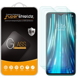 Supershieldz (3 Pack) Designed for Xiaomi (Redmi Note 8 Pro) Tempered Glass Screen Protector, Anti Scratch, Bubble Free
