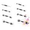 LABRIMP 8 Piece Measuring Spoon Stainless Steel Double End Baking