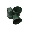 Landmark Plastics 4.5 inch HEAVY-DUTY GREEN Round Nursery Pots -