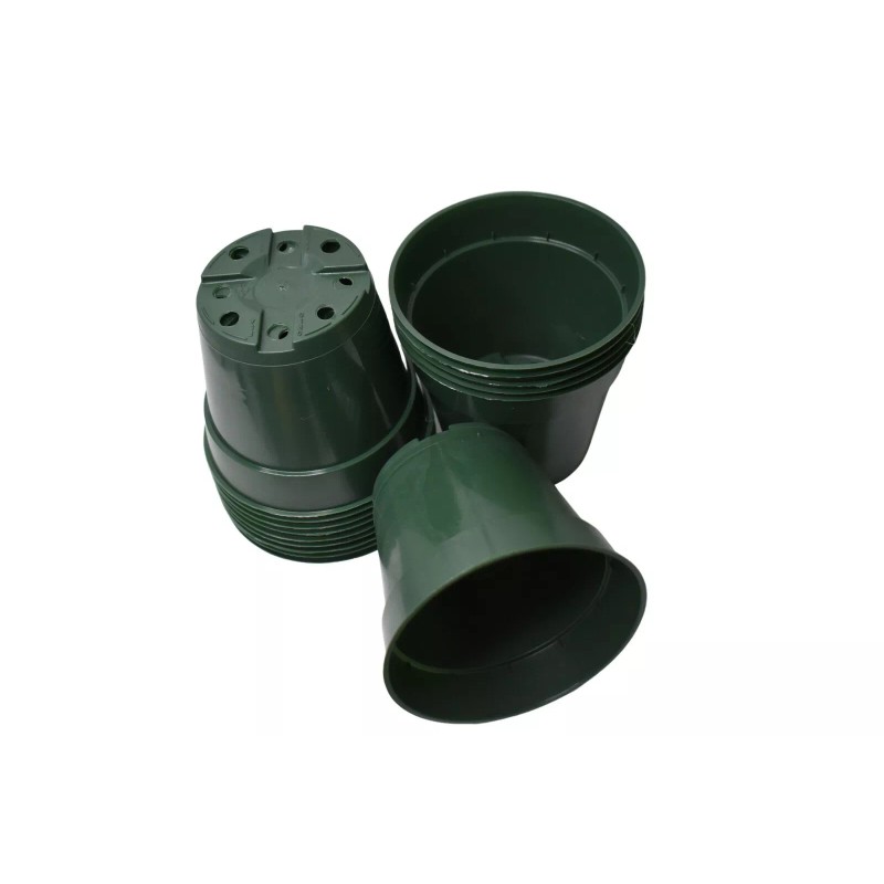 Landmark Plastics 4.5 inch HEAVY-DUTY GREEN Round Nursery Pots -