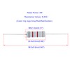 Aopin 8.2K Ohm Metal Oxide Resistor, ±5% Tolerance Precision 5