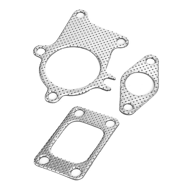 38mm/1.5in Gasket 5Bolt Downpipe Combo Kit Fitting for T3/T4 Turbocharger