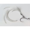 Dragon Wiggle streamer tails fly fishing predator 95mm (SILVER GHOST)