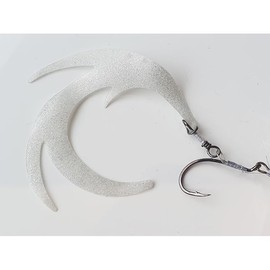 Dragon Wiggle streamer tails fly fishing predator 95mm (SILVER GHOST)