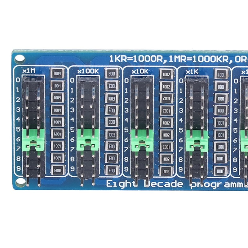0.1R-9999999R Seven Decades Programmable Resistor Board Adjustable Resistance Sliding Resistance