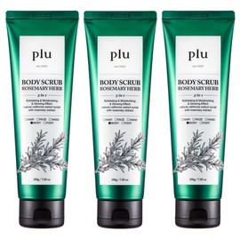 Flu Body Scrub Rosemary Herb Fragrance, 200g, 3 Pieces / 플루 바디스크럽 로즈마리허브향, 200g, 3개