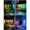 nibuuecer Solar Fence Lights Outdoor with Remote, 12 Pack 9
