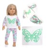 JustAskJoyce Collection/Nightwear Nightwear, Pant Style, Butterfly's for American Girl Dolls