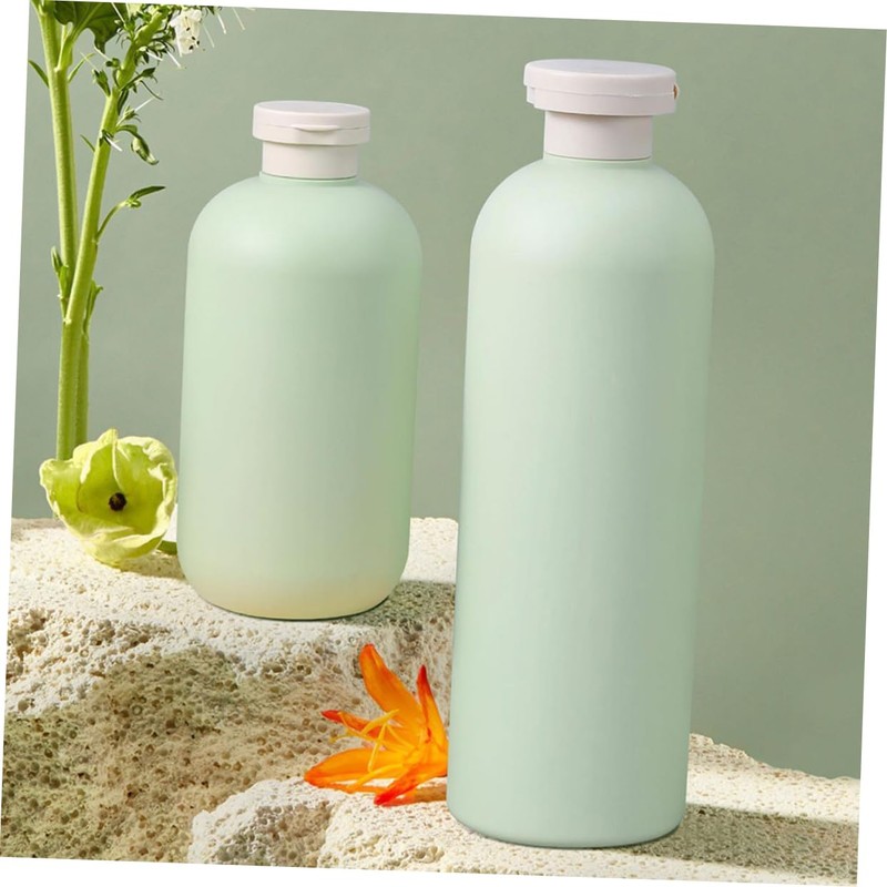 Outanaya 4pcs Travel Shampoo and Conditioner Bottles Avocado Dispenser for