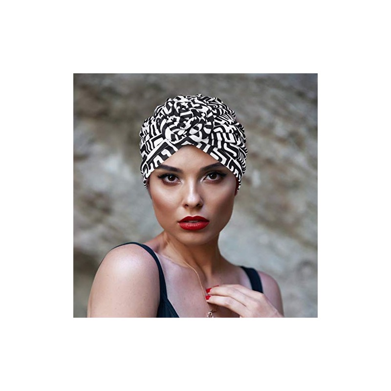 DRESHOW 5 Piezas Africano Turbante para Mujer Gorro de Nudo