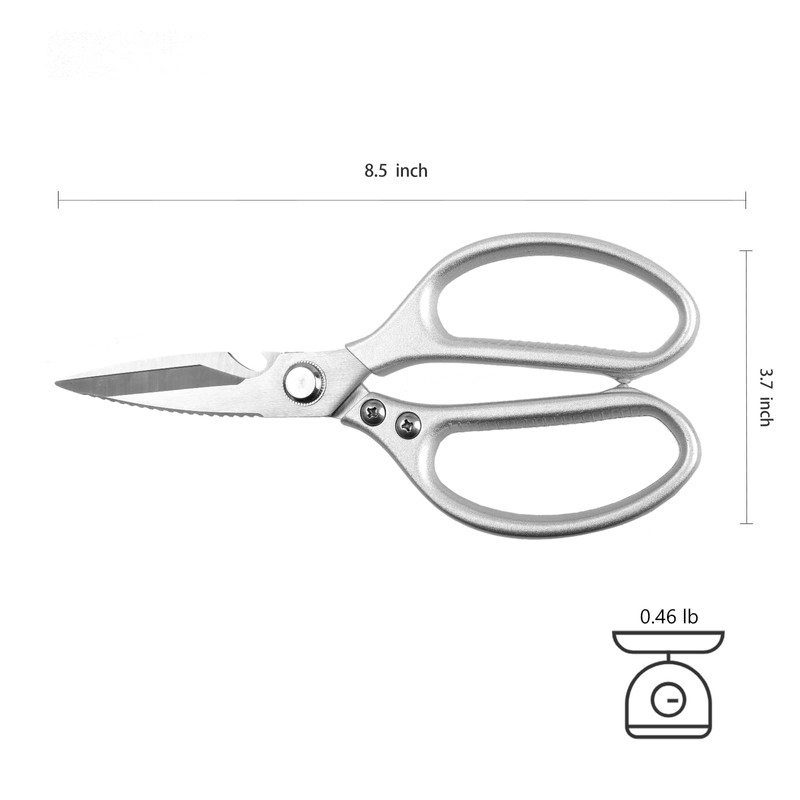 WAK 8.5" Kitchen Scissors, Multi Functional Kitchen Scissors Heavy Duty,