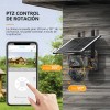 Encubierto Camara Solar 4g Chip Sim 4mp Alarma Ptz Ubox