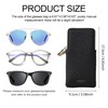 Cockatoo Portable Glasses Case, Drop-Resistant Eyewear Storage Pouch, Slim Soft