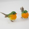 Casoter Handmade Simulated Robin Bird for Home Furnishings, Small Bird